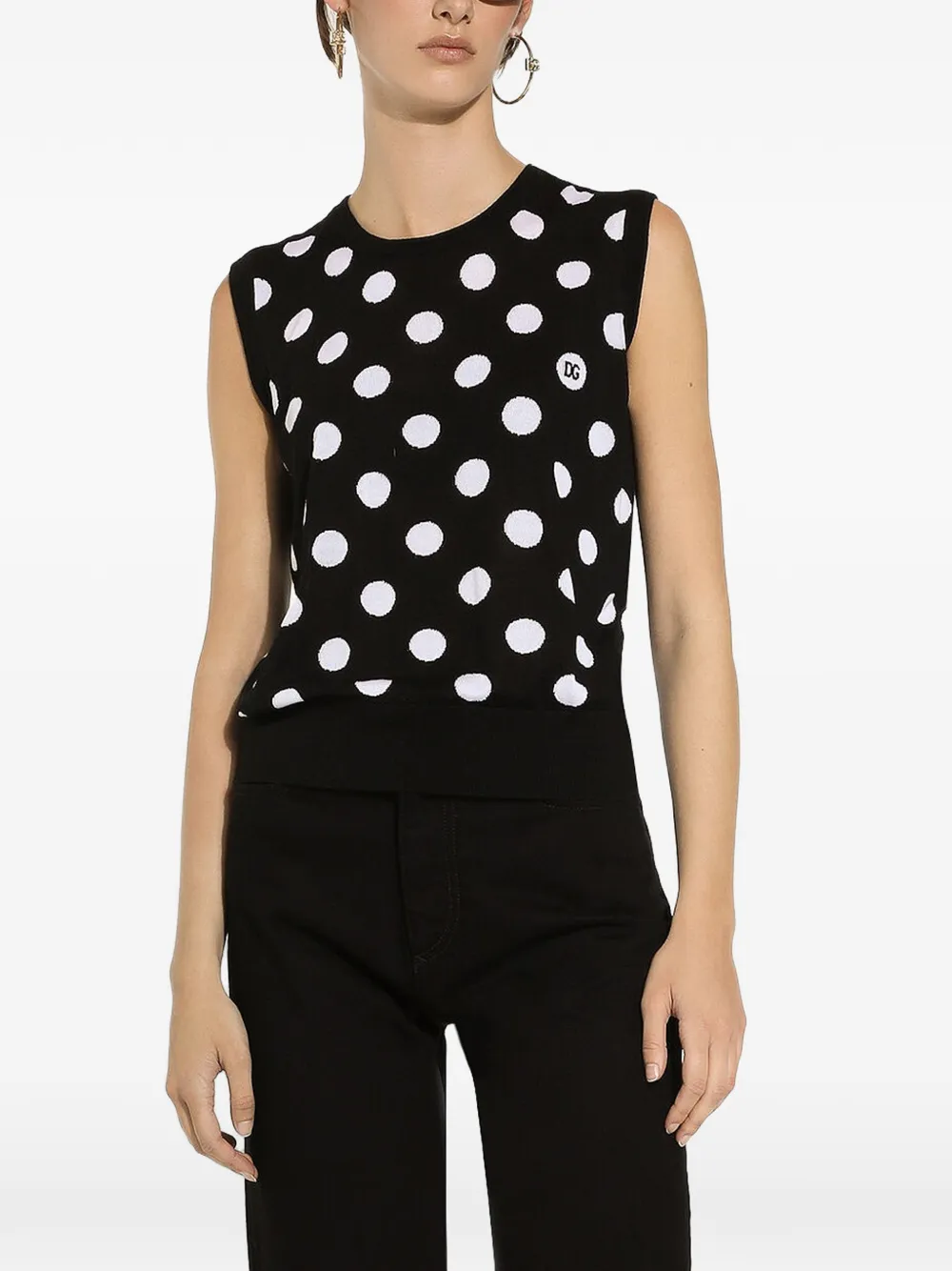 Dolce & Gabbana Hemd met stippen Zwart