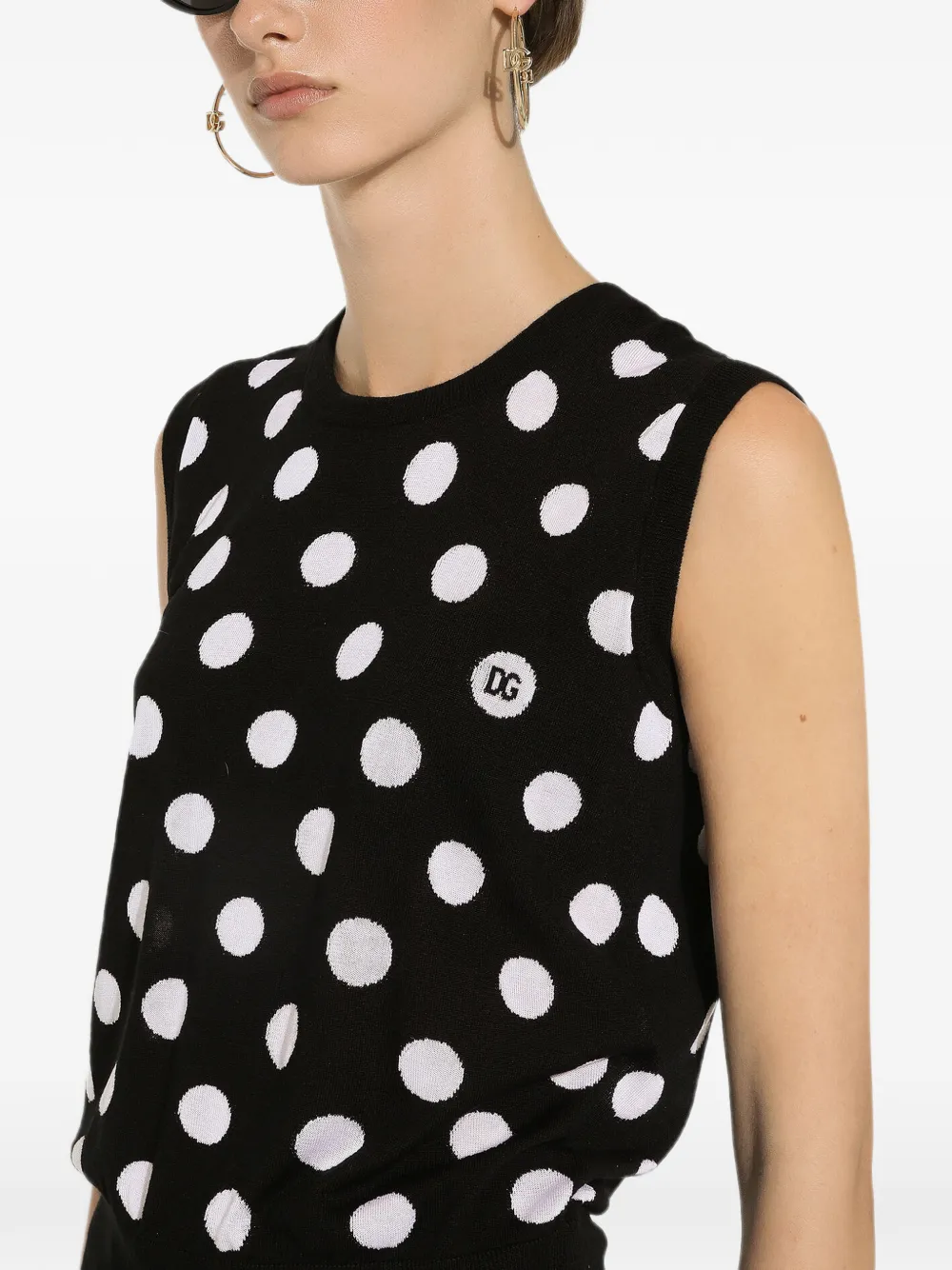 Dolce & Gabbana Hemd met stippen Zwart