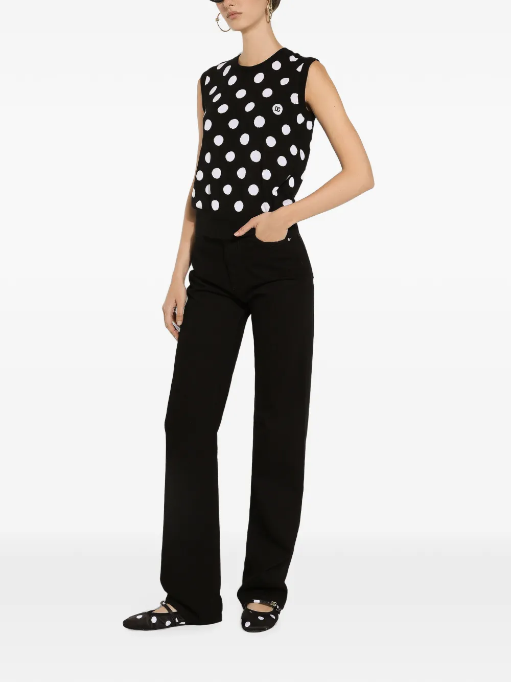 Dolce & Gabbana Hemd met stippen Zwart