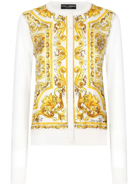 Dolce & Gabbana cardigan à imprimé Majolica