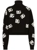 Dolce & Gabbana intarsia-knit logo jumper - Black