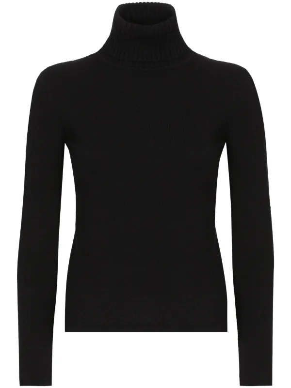 Dolce Gabbana Cashmere Turtleneck Sweater Black