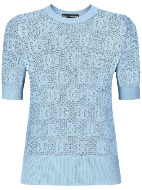 Dolce & Gabbana logo embroidered top Women