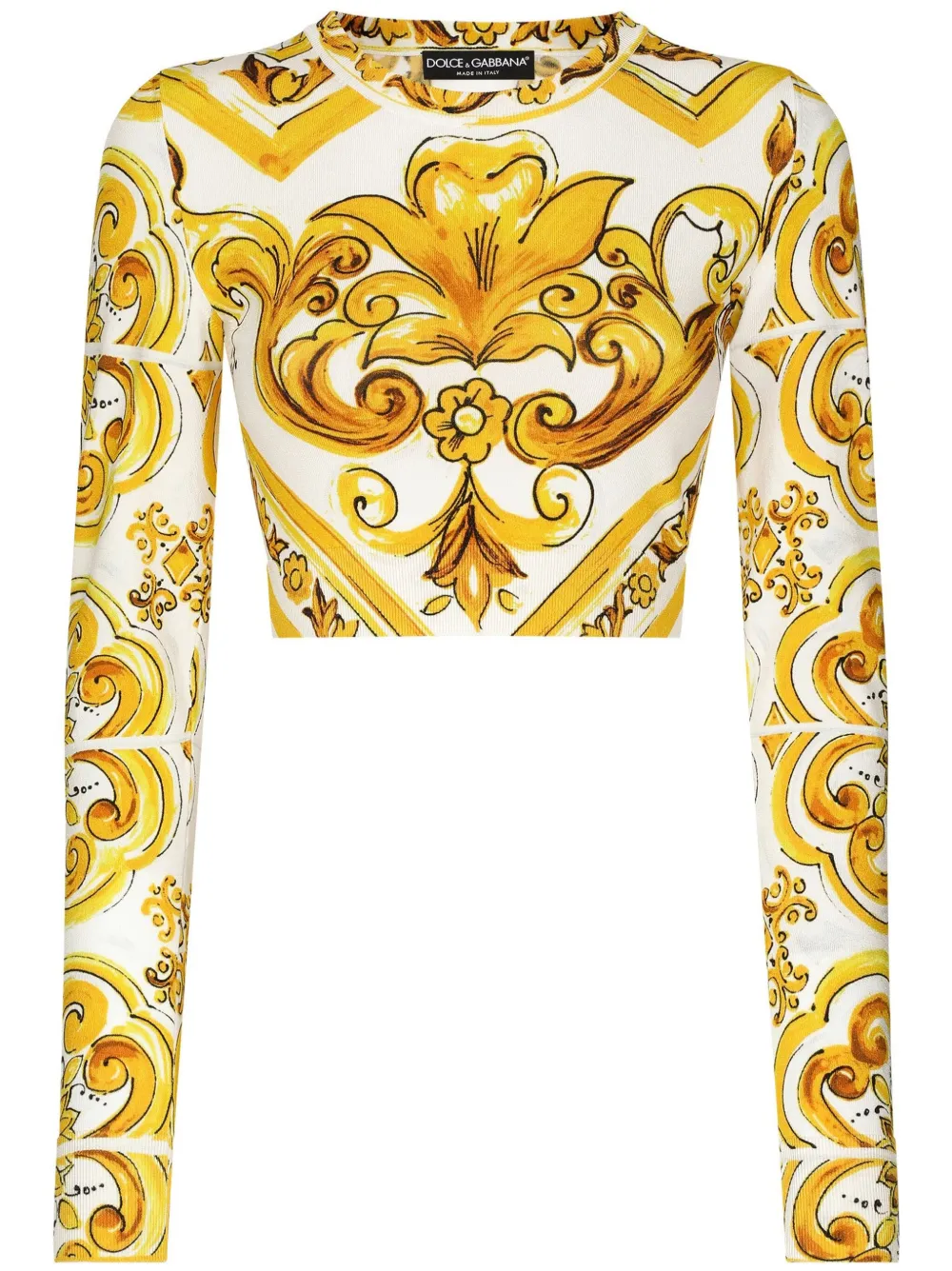 Dolce & Gabbana Gebreide top Geel