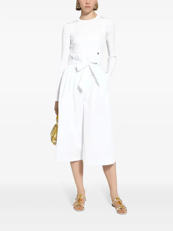 DOLCE&GABBANA ホワイトカーディガン Dolce & Gabbana ロゴ カーディガン | ホワイト | FARFETCH JP