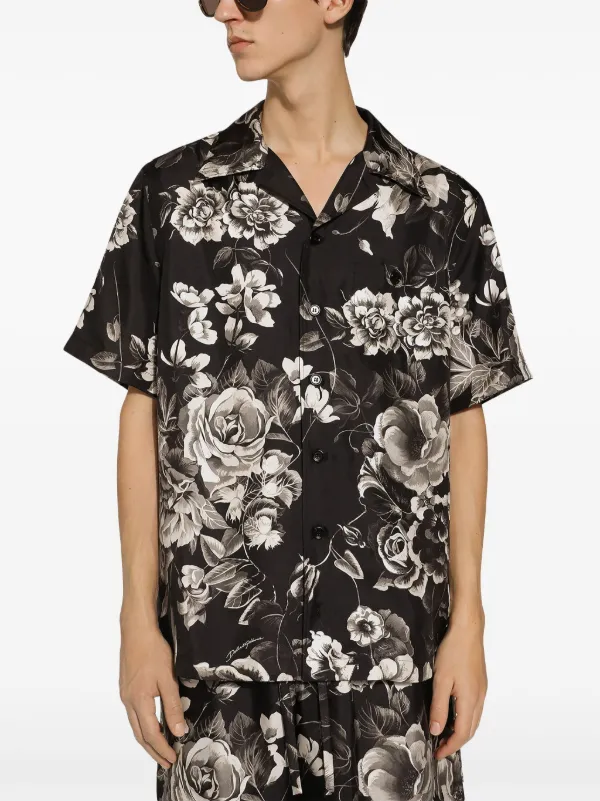 ジャケット Dolce & Gabbana SS25 Floral shirt (F5I89TIS1XJ HN5IY) Dolce & Gabbana floral-print Silk Shirt | Black | FARFETCH