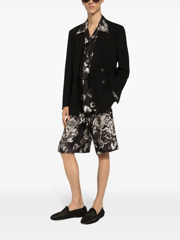 ジャケット Dolce & Gabbana SS25 Floral shirt (F5I89TIS1XJ HN5IY) Dolce & Gabbana floral-print Silk Shirt | Black | FARFETCH