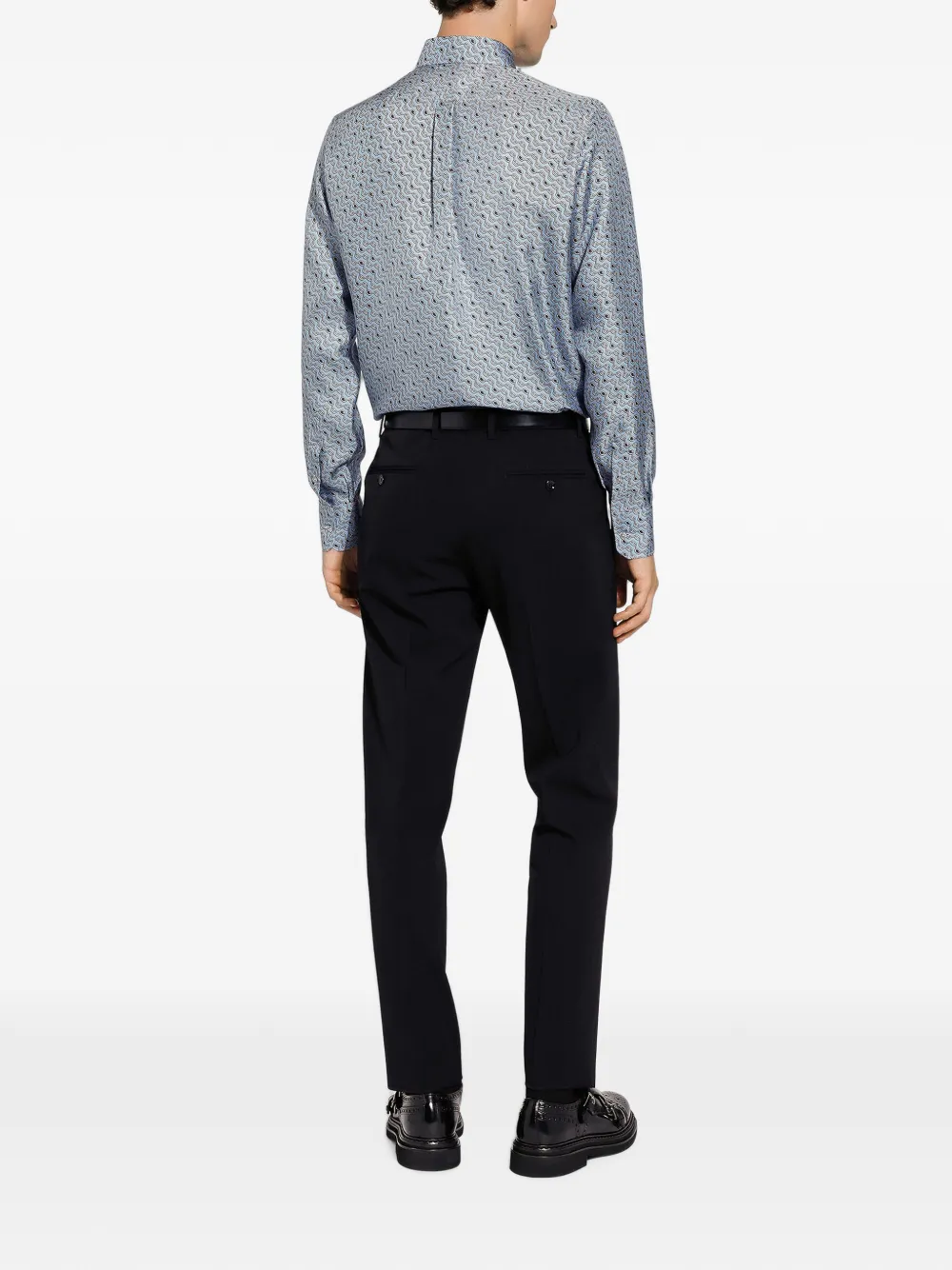Dolce & Gabbana Overhemd met all-over print Blauw