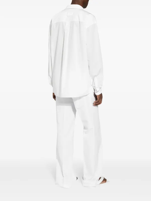 Dolce Gabbana Cotton Wrap Shirt White FARFETCH CA