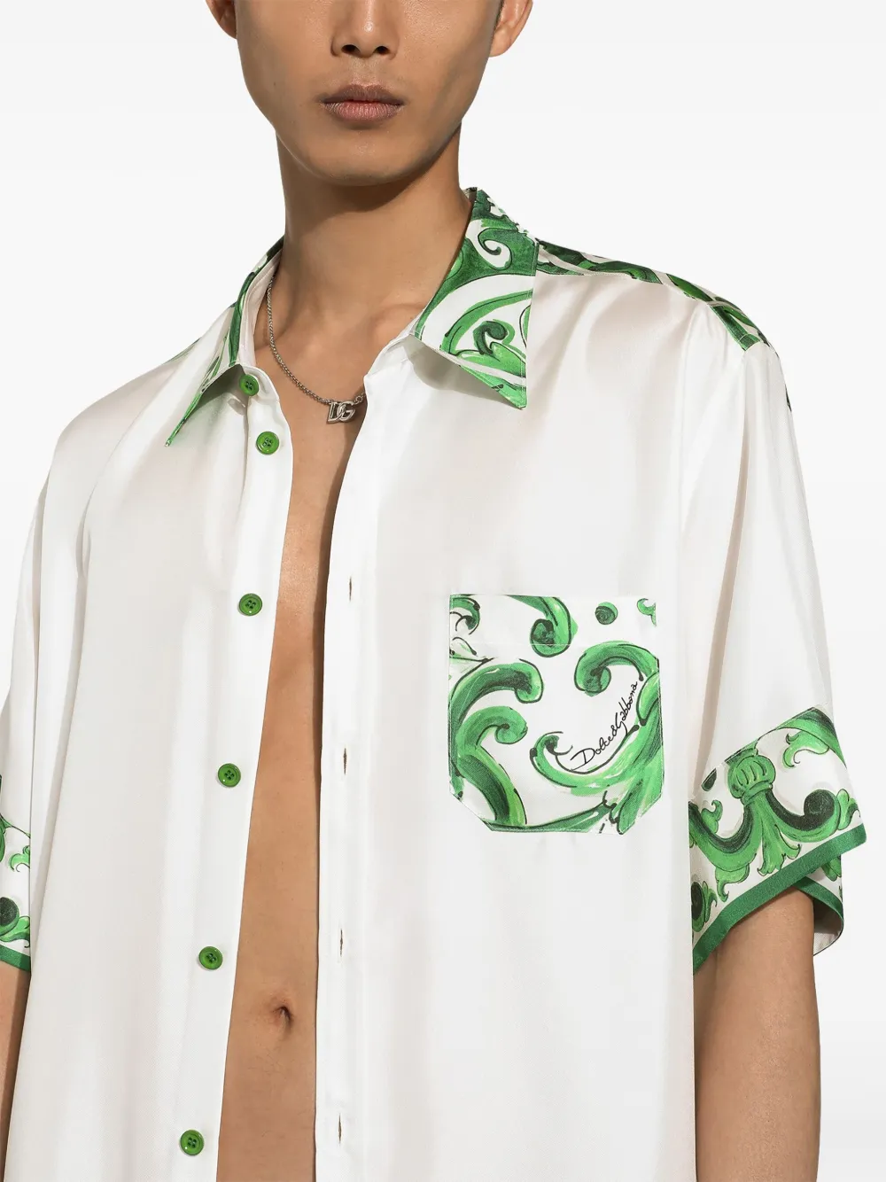 Dolce & Gabbana Overhemd met print Wit