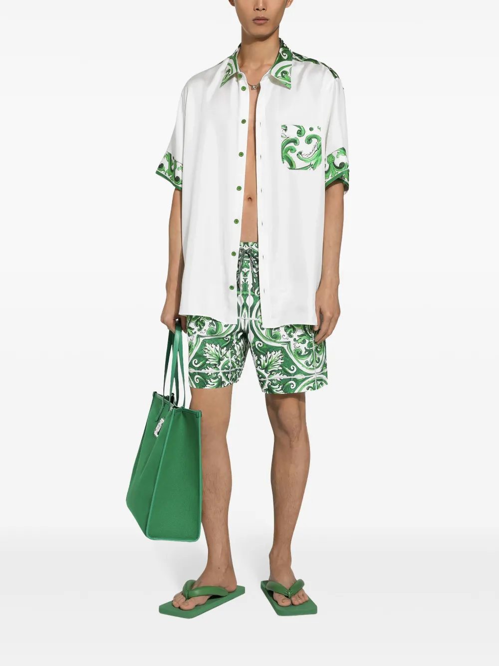 Dolce & Gabbana Overhemd met print Wit