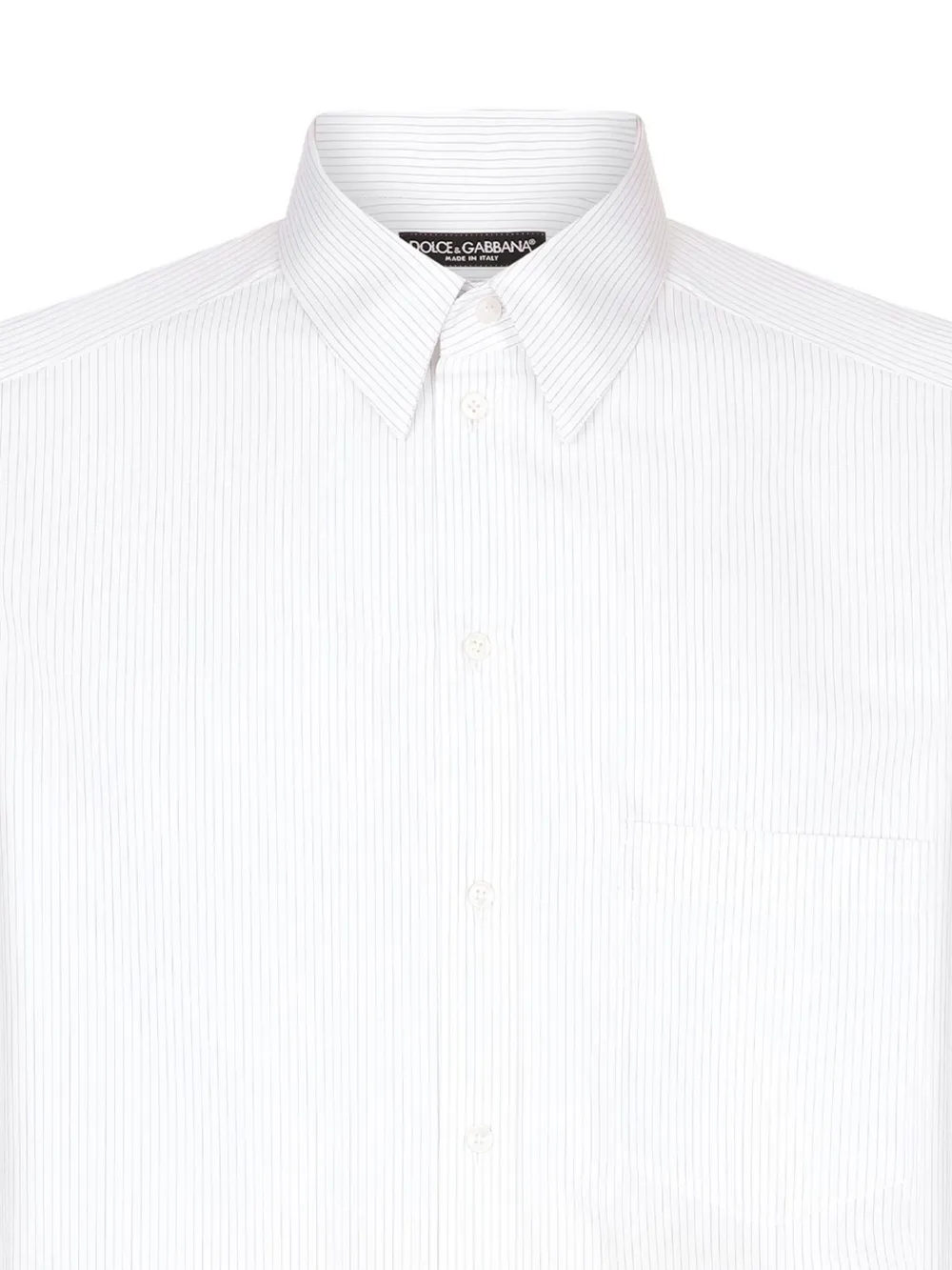 DOLCE & GABBANA STRIPED COTTON SHIRT
