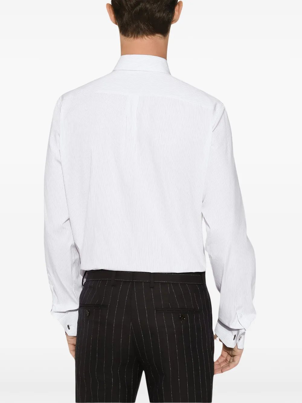 DOLCE & GABBANA STRIPED COTTON SHIRT