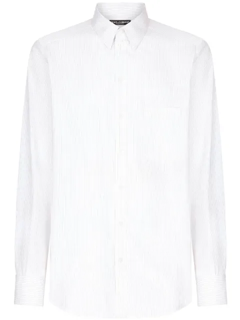 Dolce & Gabbana Camisa de algodão listrada