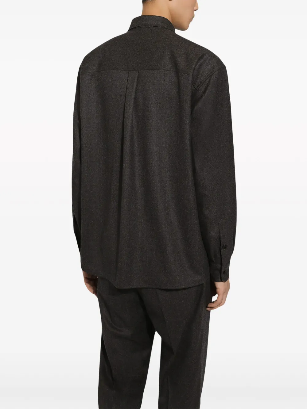 Dolce & Gabbana Wollen overhemd Grijs