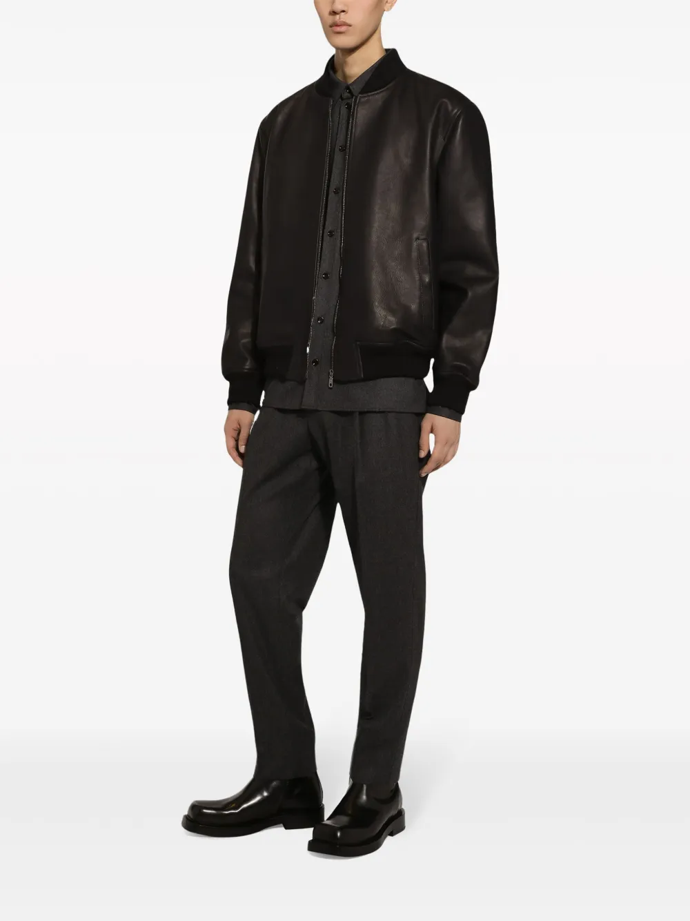 Dolce & Gabbana Wollen overhemd - Grijs