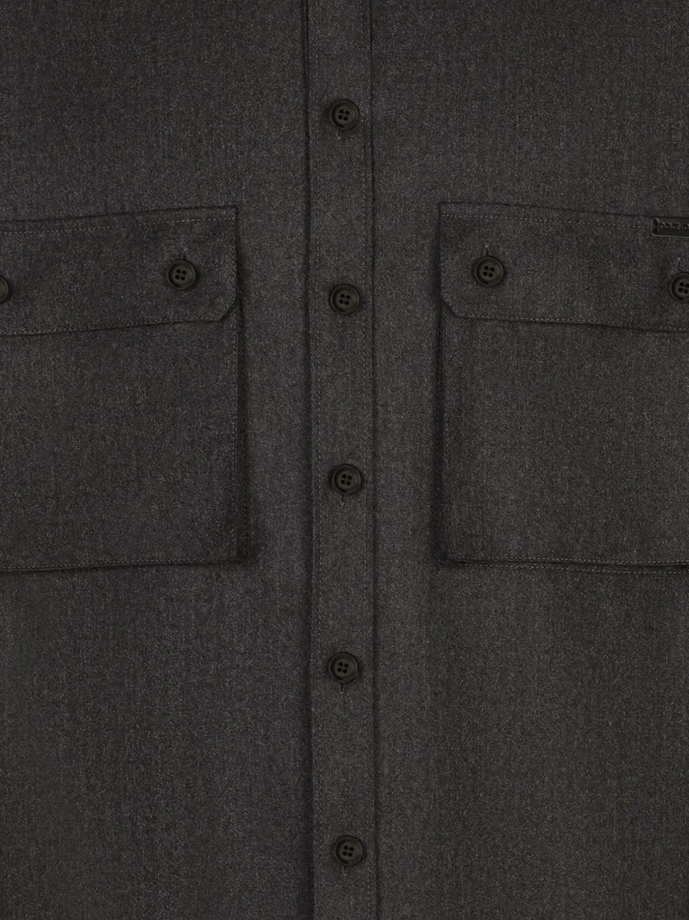 Dolce & Gabbana Wollen overhemd Grijs