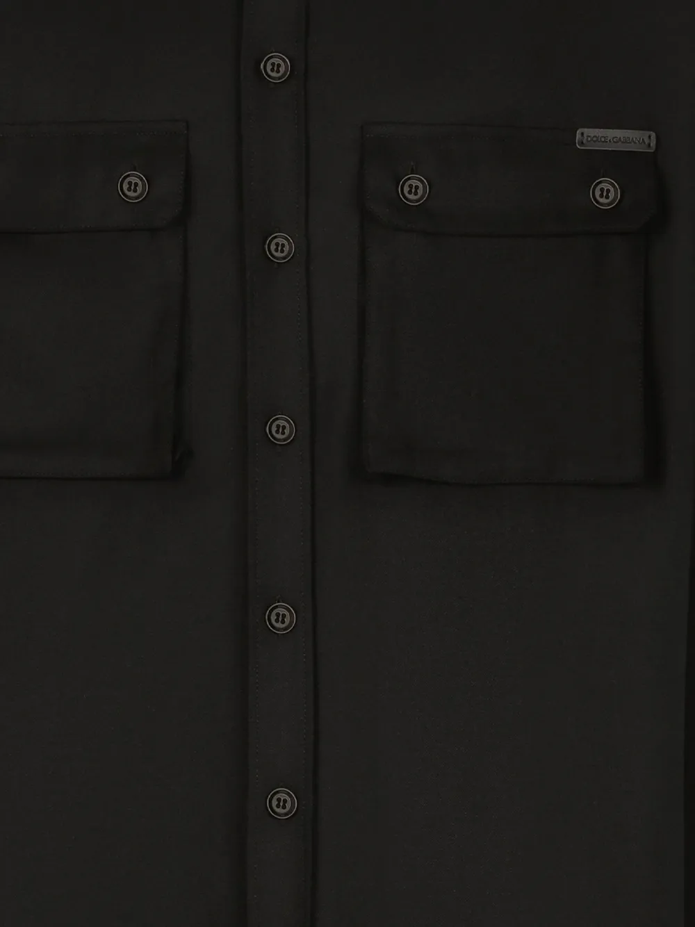 Dolce & Gabbana Wollen overhemd Zwart