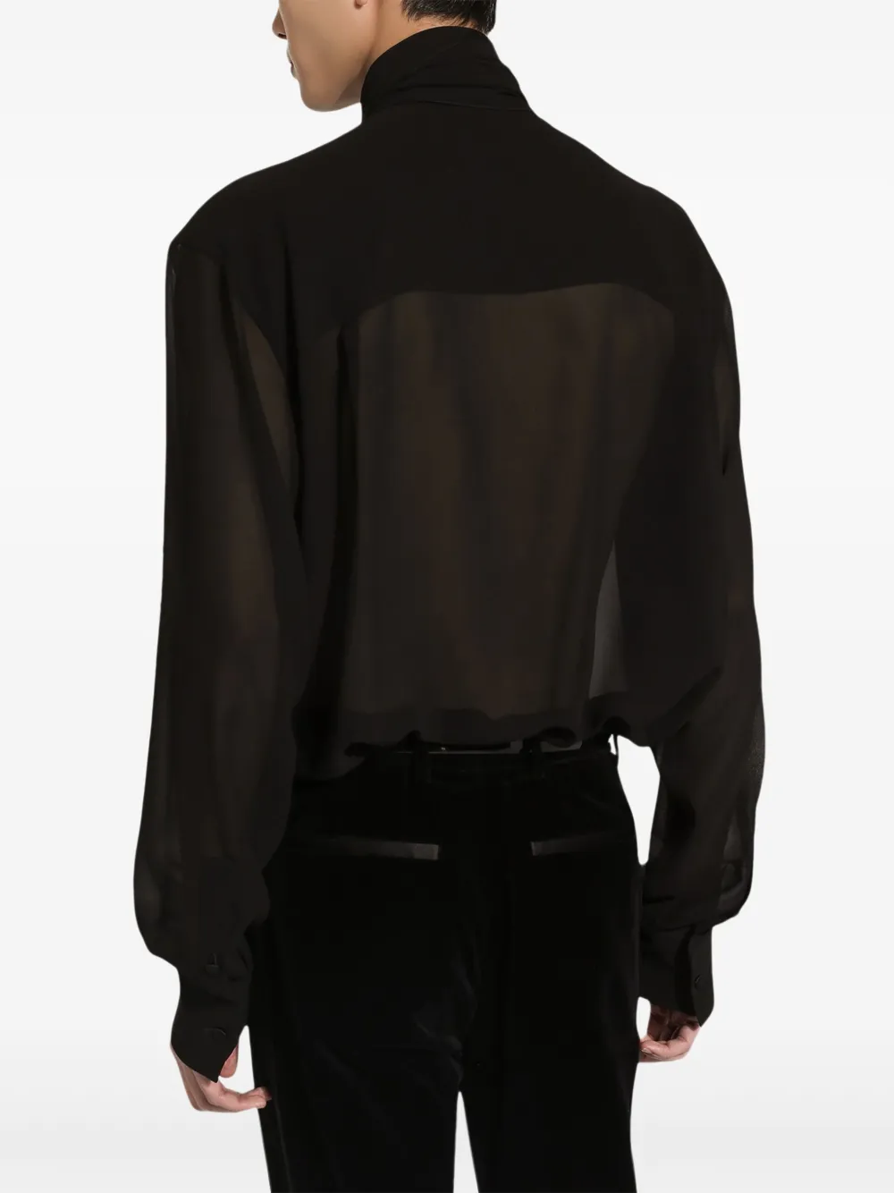 Dolce & Gabbana Overhemd met strik Zwart