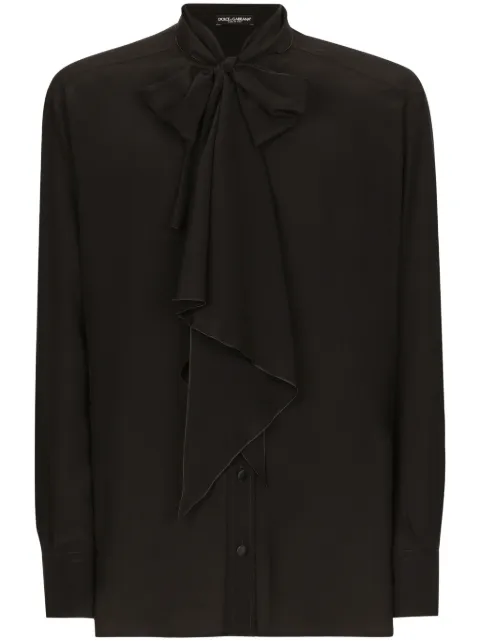 Dolce & Gabbana pussy-bow shirt