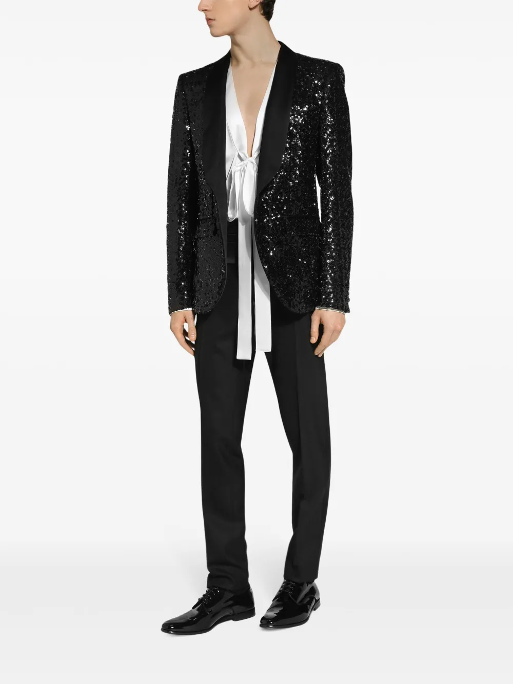 Dolce & Gabbana overhemd met strik detail Wit