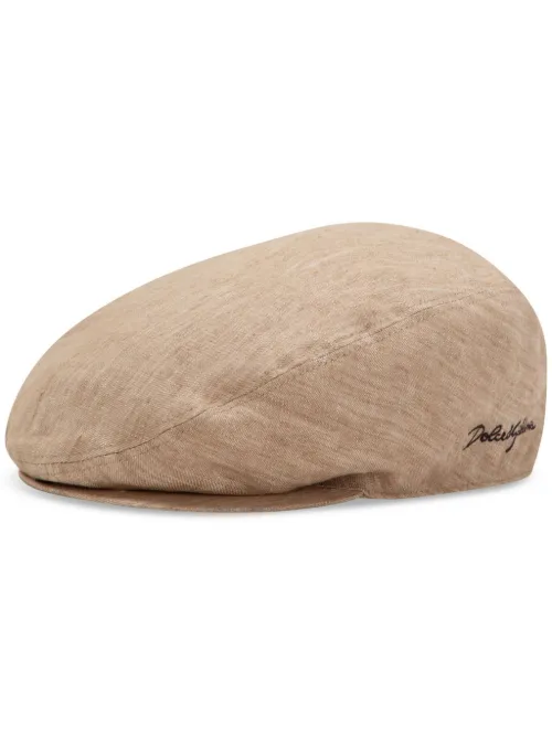 Casquette en lin à effet texturé - Dolce & Gabbana - Modalova