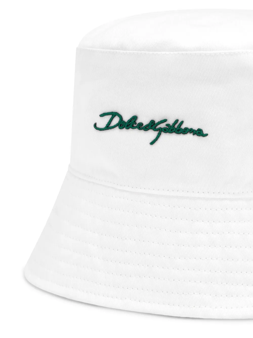 Dolce & Gabbana Vissershoed met logopatch Wit