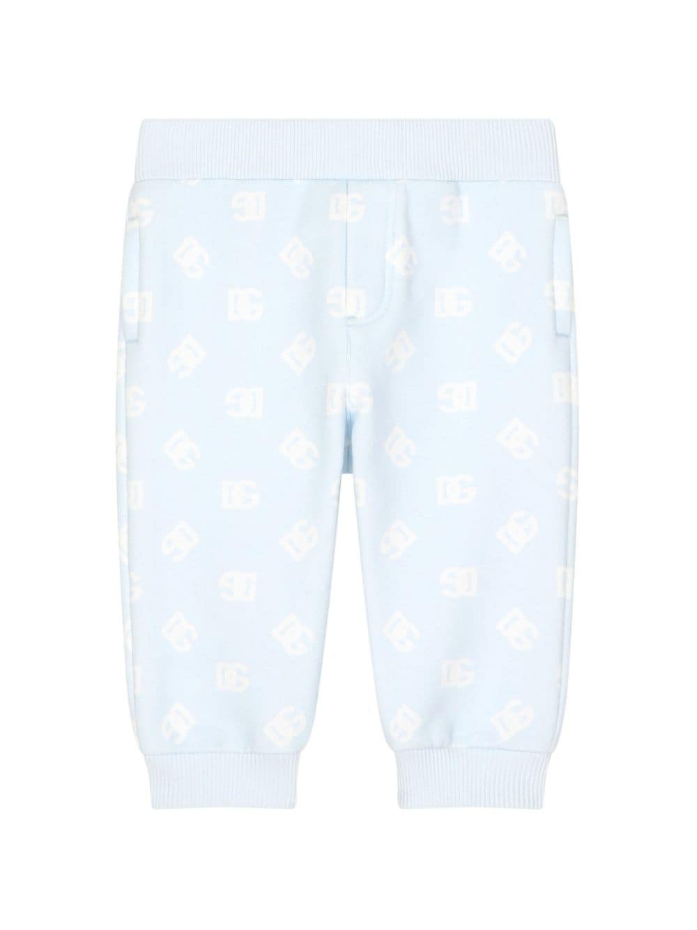 Dolce & Gabbana Kids Trainingsbroek met logoprint Blauw