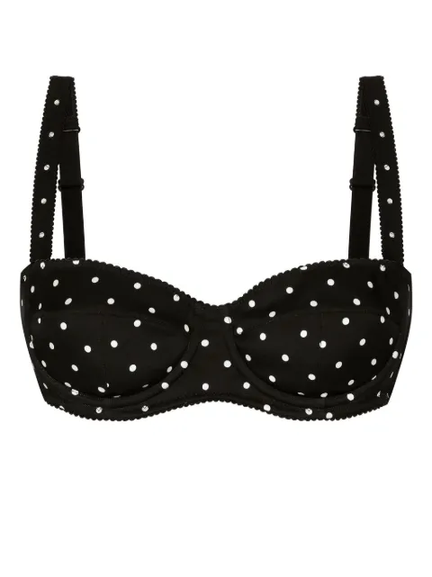 Dolce & Gabbana polka dot-print balconette bra