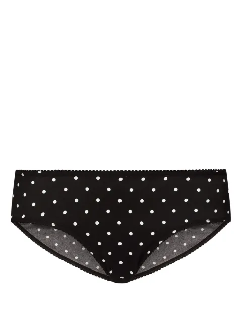 Dolce & Gabbana polka-dot silk-blend briefs
