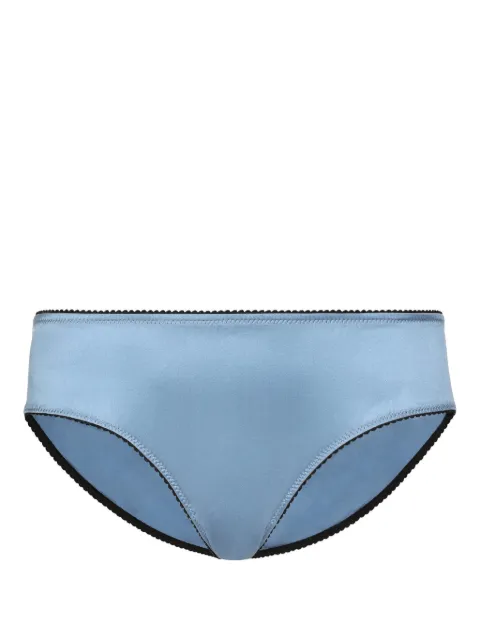 Dolce & Gabbana DNA scallop-edge satin briefs
