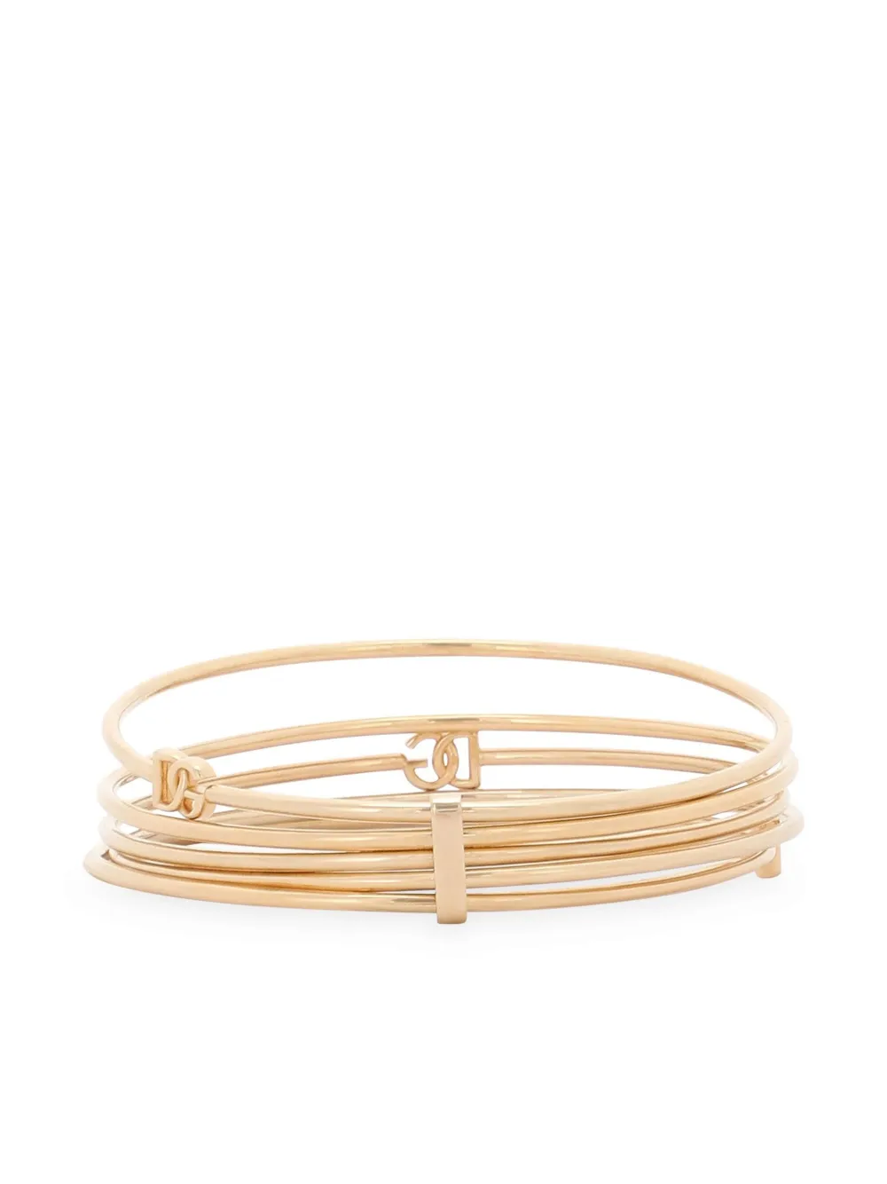 Dolce & Gabbana DG logo-charm multi-hoop bangle | Image 2