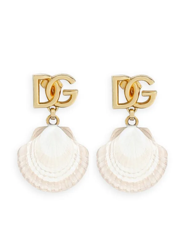 【関税＆送料込み】Dolce & Gabbana 'PopaTM Earrings DG embellished earrings in gold - Dolce Gabbana | Mytheresa