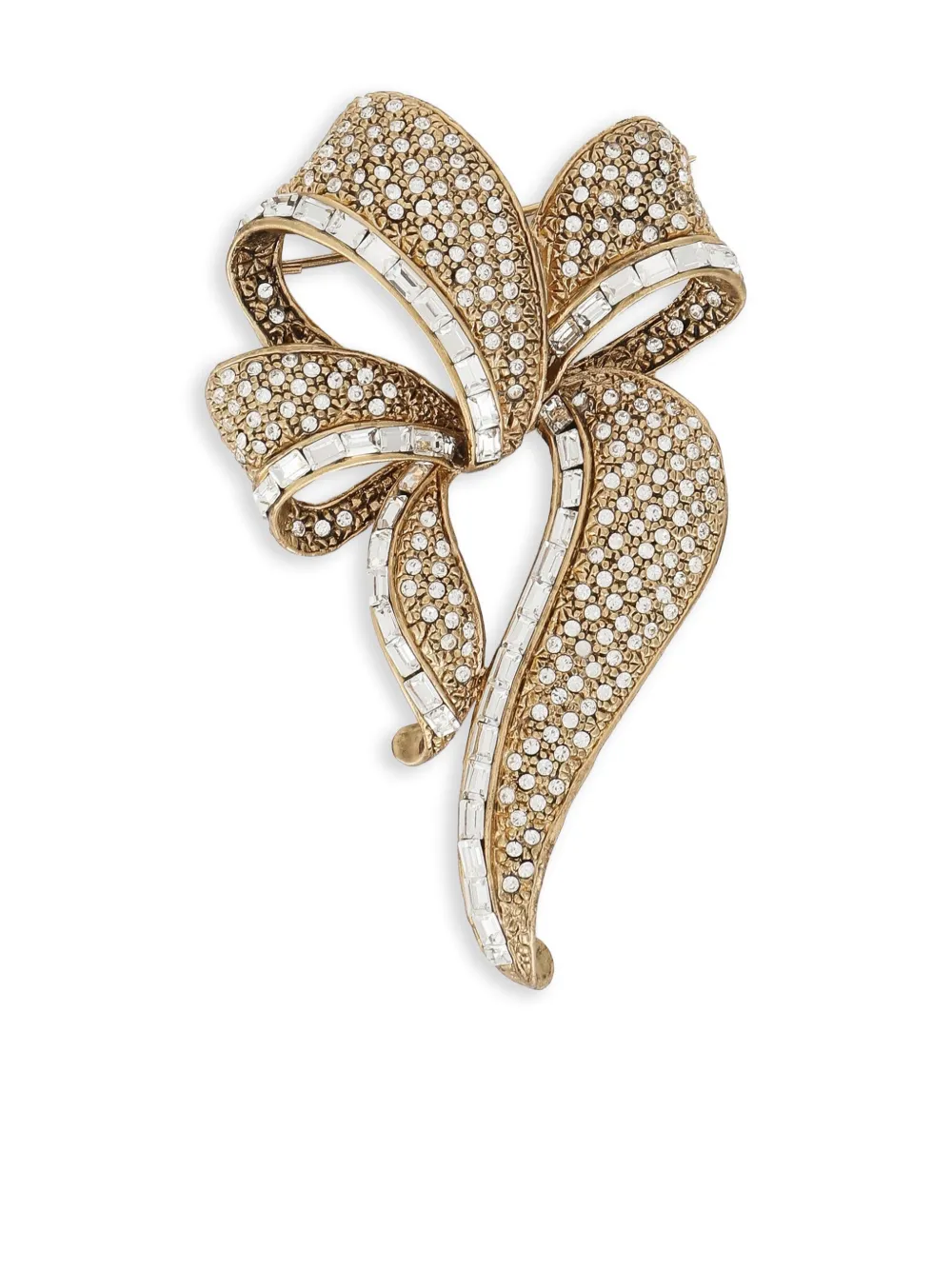 Dolce & Gabbana broche en forma de moño con cristales | dorado | Image 1