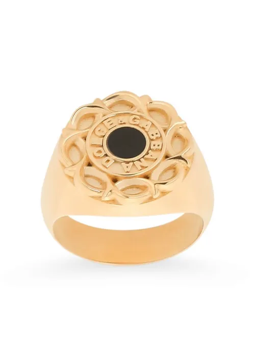 Bague en émail à imprimé DG - Dolce & Gabbana - Modalova
