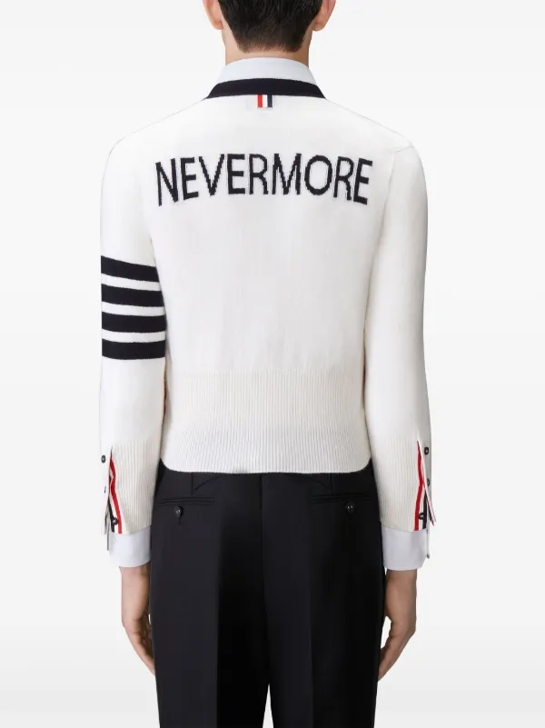 Thom Browne ストライプ カーディガン | ホワイト | FARFETCH JP