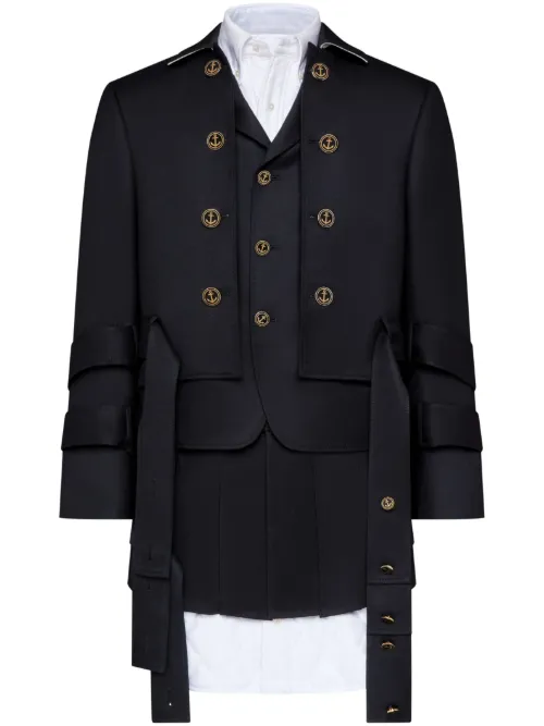 Veste à empiècements contrastants - Thom Browne - Modalova