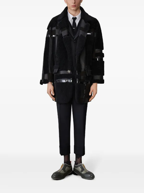 Thom Browne Shearling Jacket | Black | FARFETCH