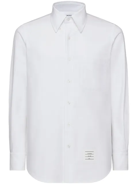 Thom Browne logo-appliqué shirt