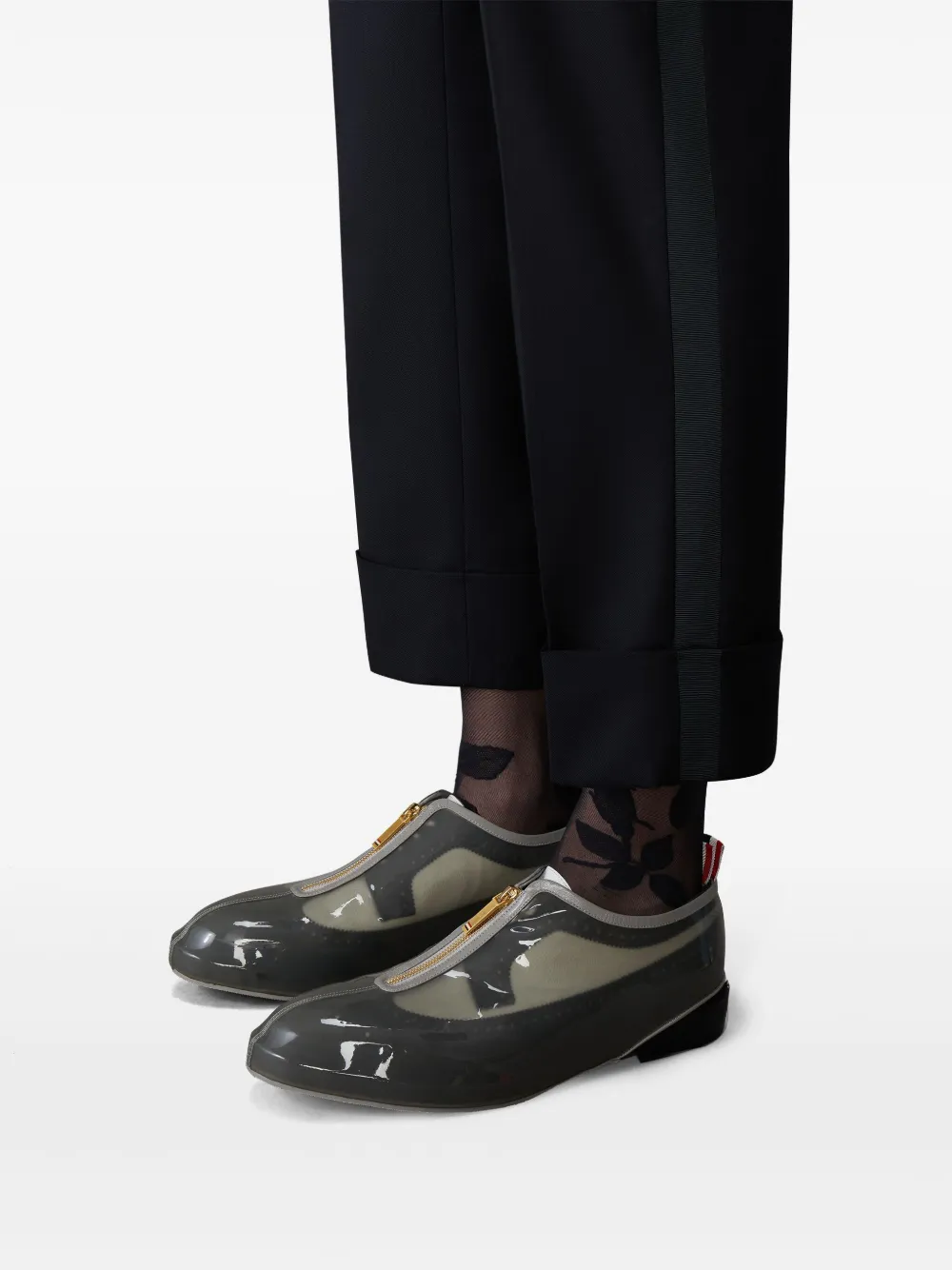 Thom Browne Detachable transparent-panel Oxford Shoes Thom Browne Detachable transparent-panel Oxford Shoes