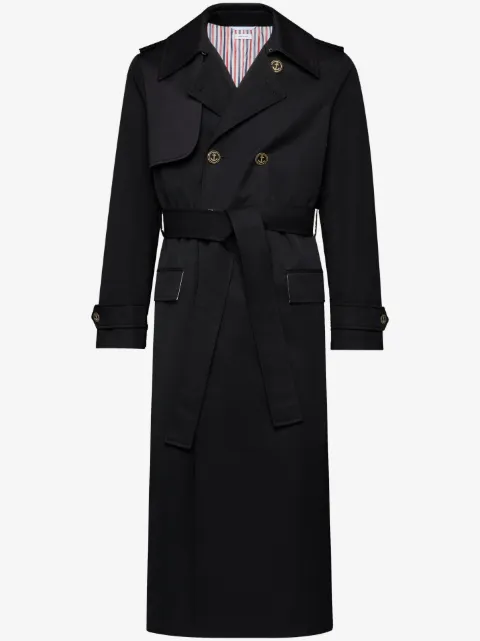 Thom Browne gabardina con doble botonadura