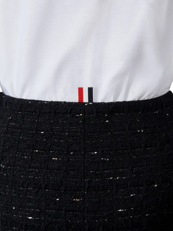 THOM BROWNE ツイードスカート Thom Browne ツイード ペンシルスカート | ブラック | FARFETCH JP
