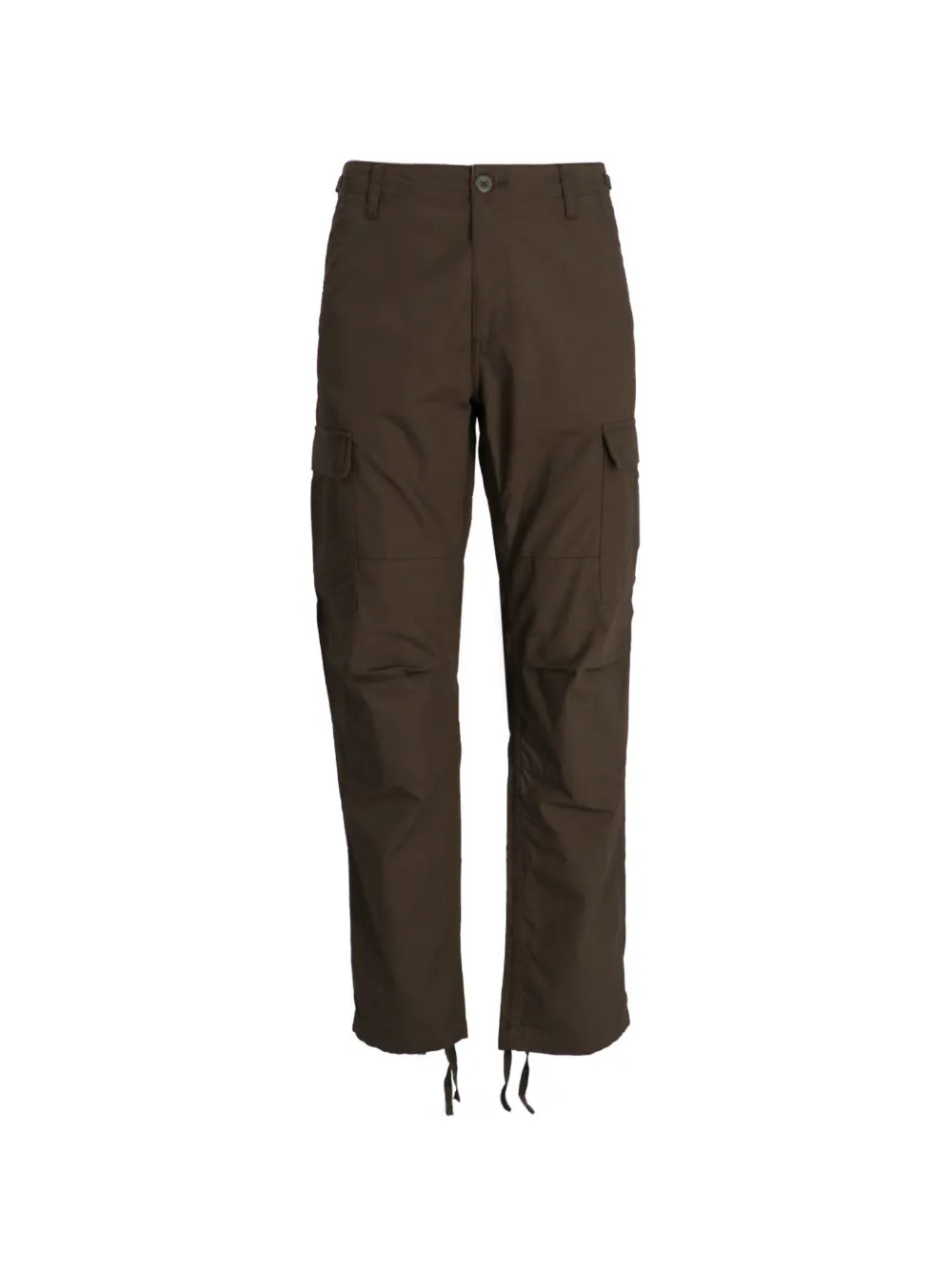 Carhartt WIP Mid waist katoenen cargo broek Groen