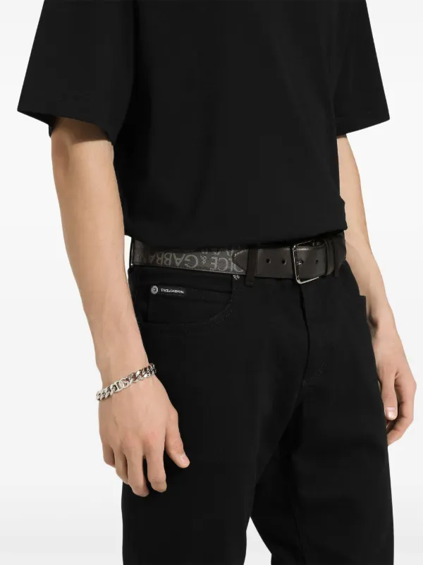【関税＆送料込み】Dolce & Gabbana Logo Plaque Bracelet Dolce & Gabbana logo-plaque cuban-link Bracelet | Silver