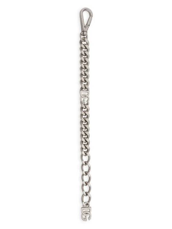 【関税＆送料込み】Dolce & Gabbana Logo Plaque Bracelet Dolce & Gabbana logo-plaque cuban-link Bracelet | Silver