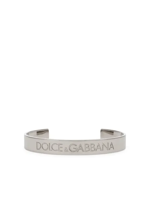 Dolce & Gabbana Bracelete com logo gravado