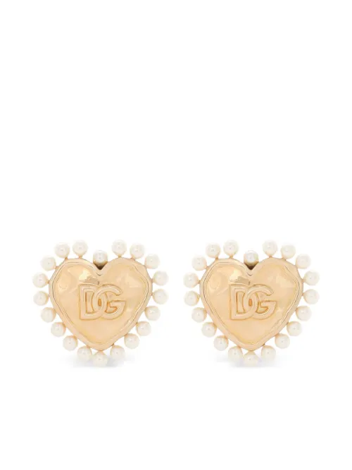 Boucles d'oreilles à logo DG - Dolce & Gabbana - Modalova