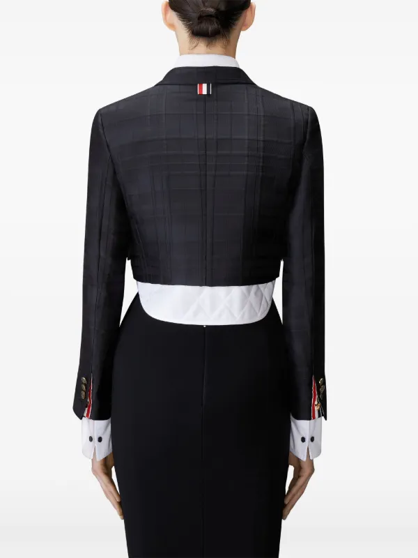 Thom Browne Layered Jacket | Black | FARFETCH RO