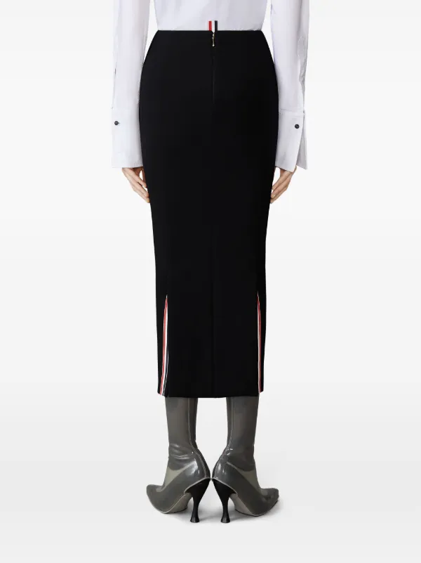 Thom Browne Wool Hobble Skirt | Black | FARFETCH