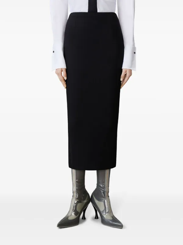 スカート THOM BROWNE Woman Skirt Black FGCA27A02872 001 Thom Browne Wool Hobble Skirt | Black | FARFETCH